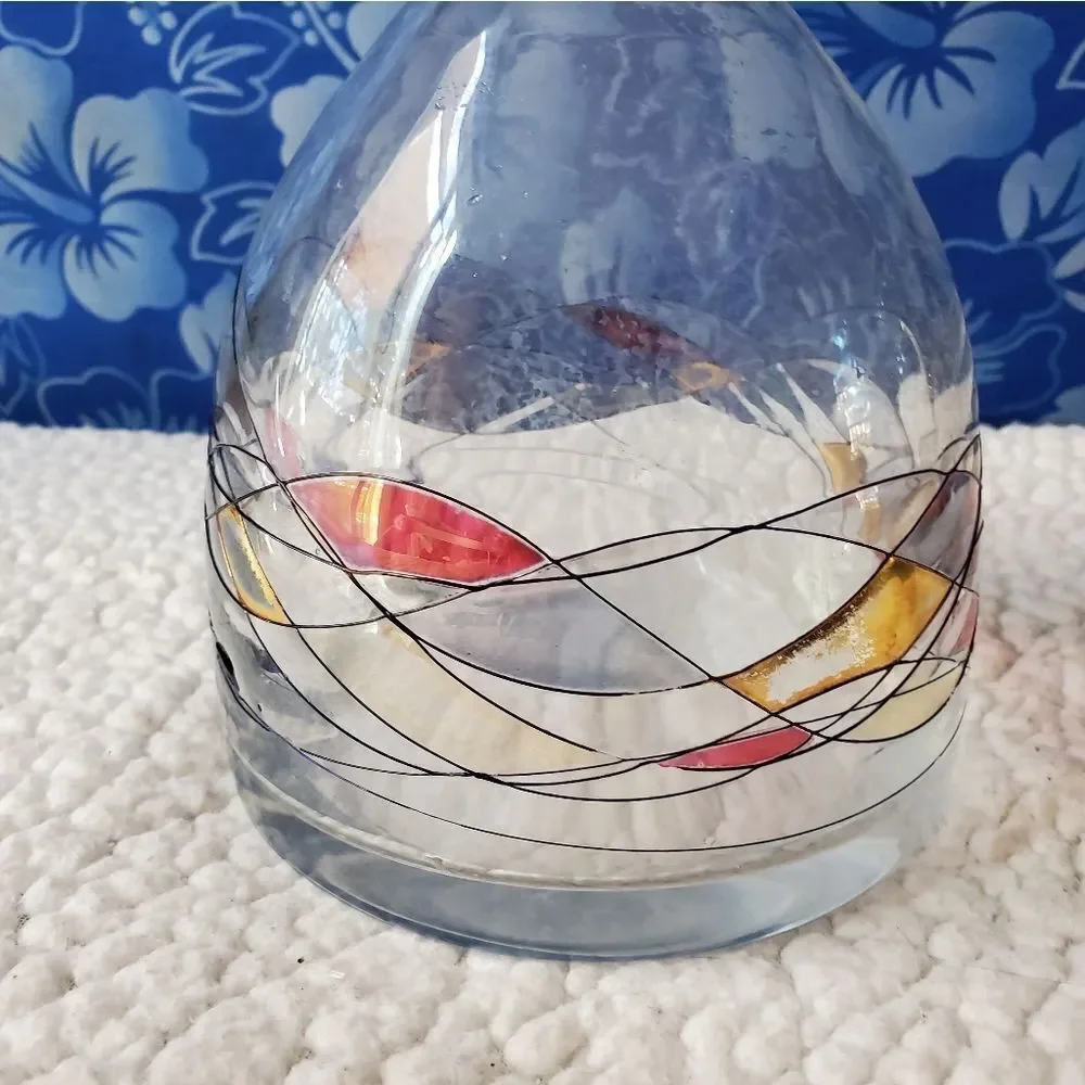 Art Deco Whiskey Decanter Glass Vintage